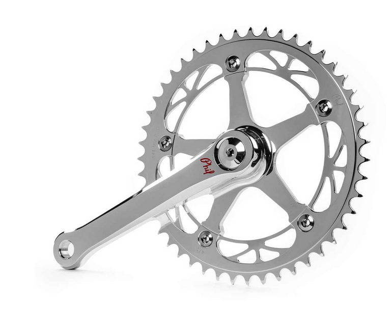 Phil Wood 165mm Track Crank Gruppo -Silver-46T 108mm