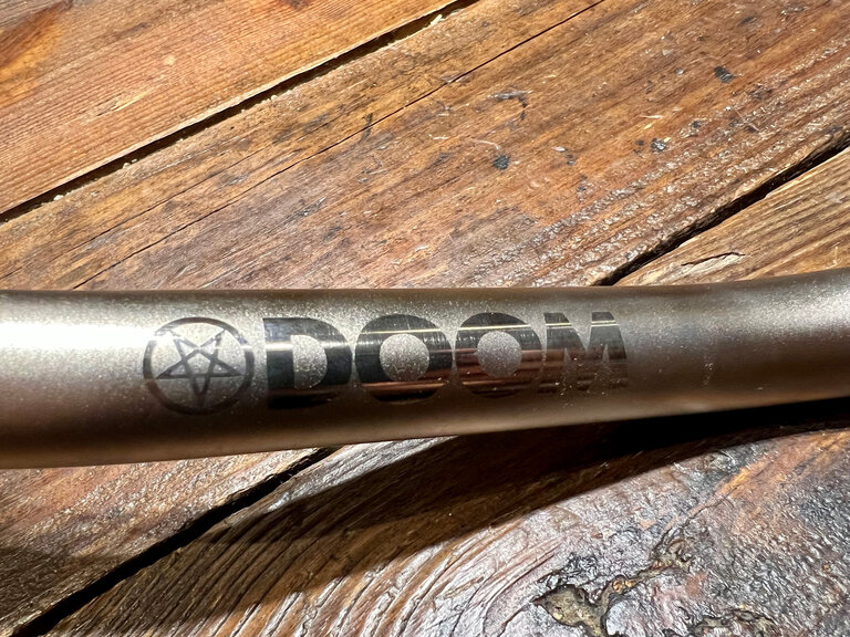 Doom Bars Doom Bars: Curve Billed Thrasher, Chromoly, Nickle Plated/Polish Logo