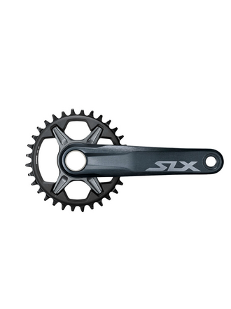 Shimano SLX FC-M7100-1 Crankset - 165mm, (no chainring)12-Speed, 1x, Direct Mount, Hollowtech II Spindle Interface, Black