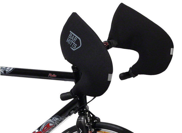 Bar Mitts Road Pogie Handlebar Mittens: Internally Routed Campagnolo/SRAM/Shimano LG Black