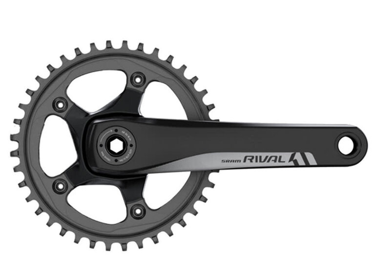 SRAM Rival 1 Crankset - 175mm, 10/11-Speed, 42t, 110 BCD, GXP Spindle Interface, Black