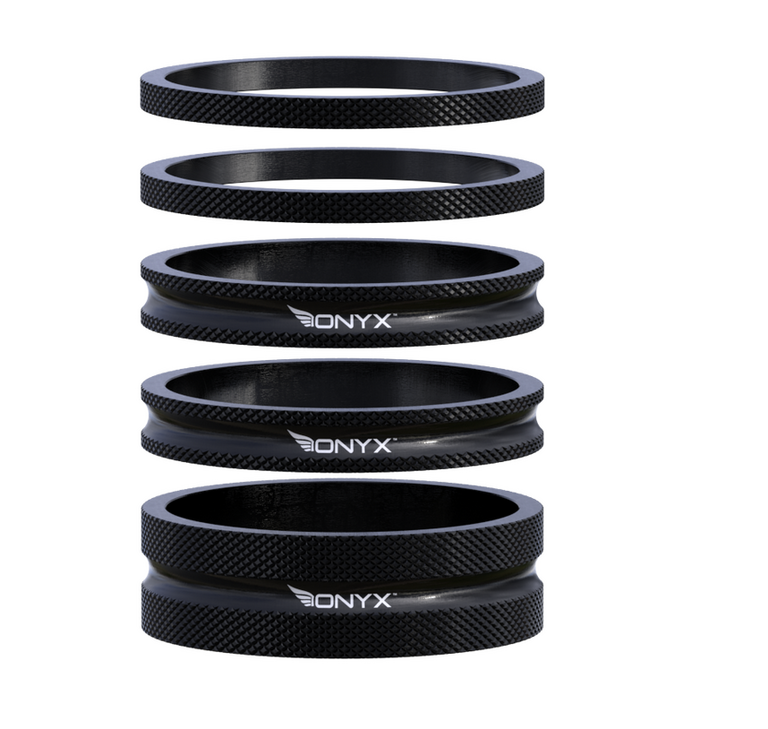 ONYX Racing Products Onyx Headset Spacer Kit, 1-1/8, 5 Piece