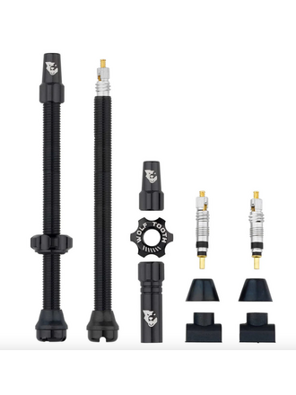 Wolf Tooth Wolf Tooth Tubeless Valve Stem Kit Black - 80mm