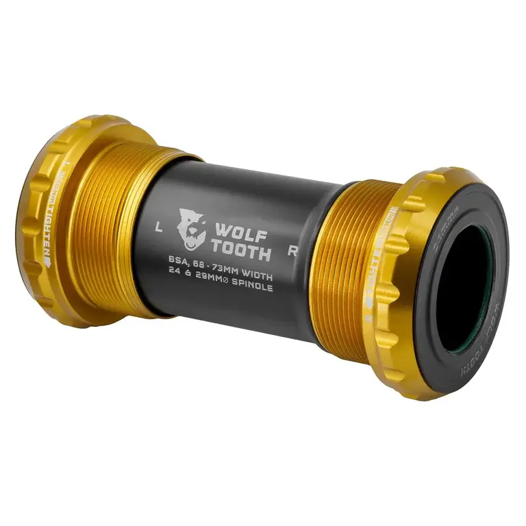 Wolf Tooth Wolf Tooth Bottom Bracket BSA 24mm for Shimano GOLD