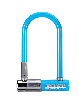 Kryptonite Kryptonite, Blue Kryptolok Mini-7 (DD), U-Lock, Key, 83x178mm, 3.25''x7'', Thickness in mm: 13mm