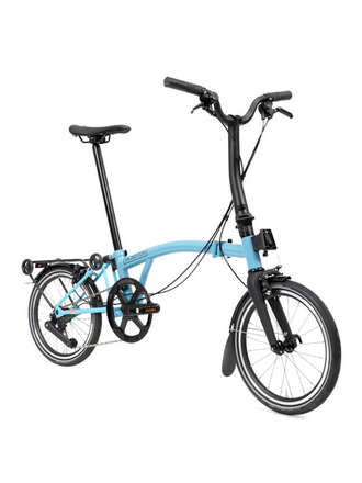 Brompton Brompton P Line with Roller Rack - 12-speed-MID- Cloud Metallic