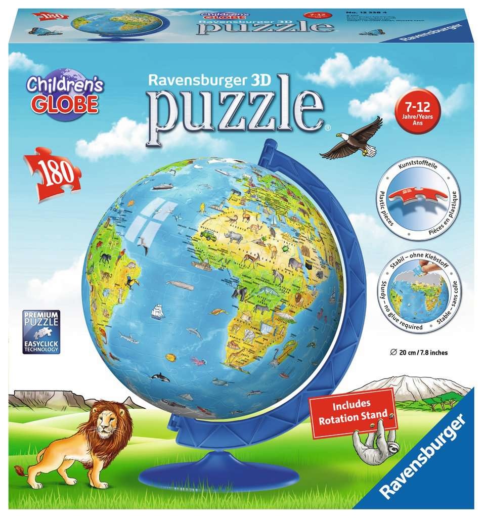ravensburger children's world globe 3d puzzle