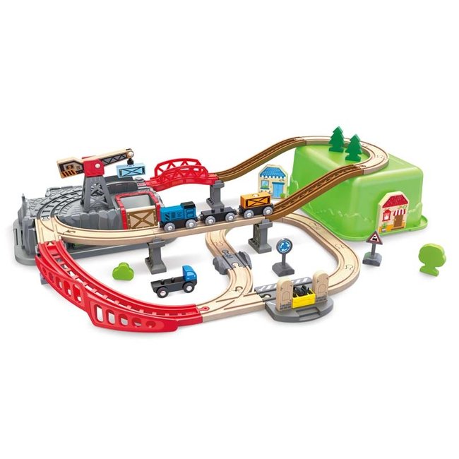 hape railway set