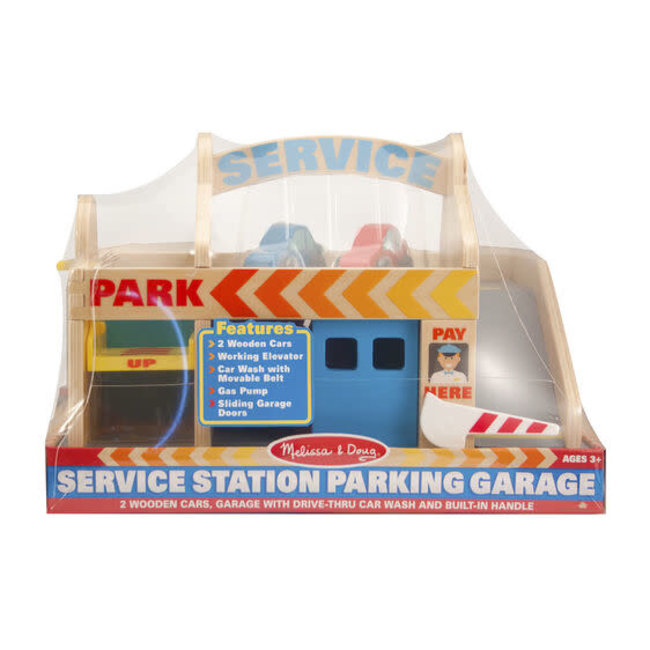 melissa and doug wooden parking garage