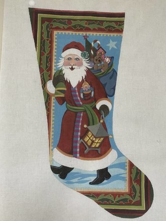 Peter Ashe PAST65 Santa w/Lantern and Toy Sack