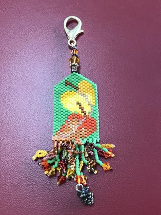 Autumn Leaves Scissor Fob