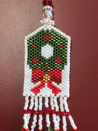 Wreath Scissor Fob
