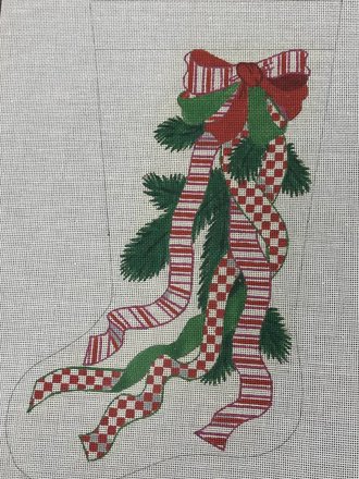 dede 7007 Ribbons and Evergreens Stocking