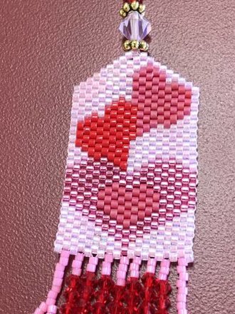 Hearts Scissor Fob