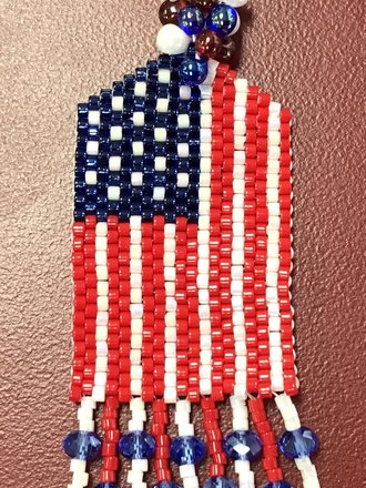 July 4th Scissor Fob