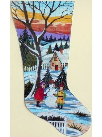 Peter Ashe PAST51 Kids & Snowman Stocking