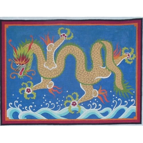 PAN23 Dragon Twisted Stitches Needlepoint, LLC