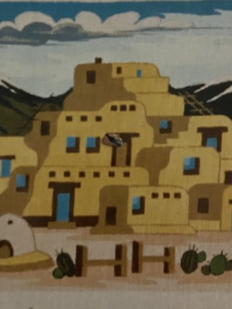 Peter Ashe PASW12 Taos  Pueblo w/Mountain
