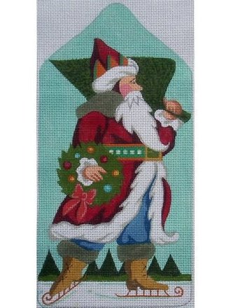 Peter Ashe PAX34 Santa Skating  with Tree