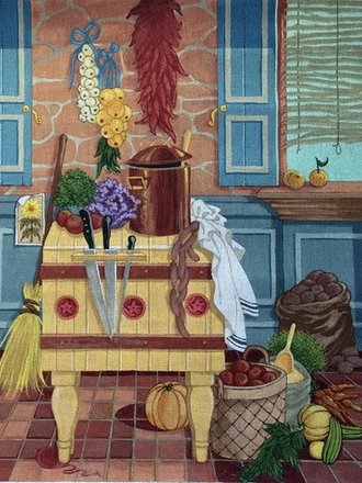 Peter Ashe PA02 French Kitchen II - butcher block