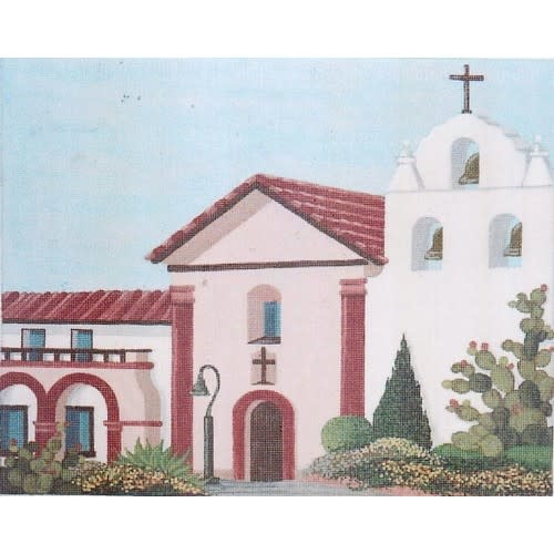 PAM04 California Mission Twisted Stitches Needlepoint, LLC