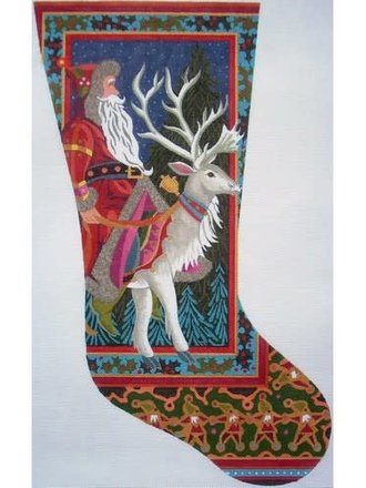 Peter Ashe PAST20 Santa on Winter Deer