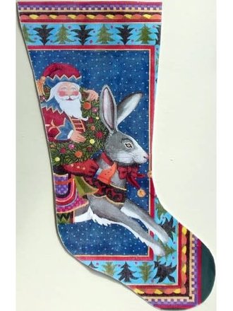 Peter Ashe PAST23 Santa on Rabbit