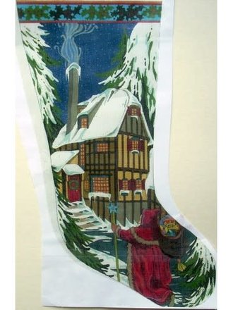 Peter Ashe PAST30 Saint Nick with Cottage