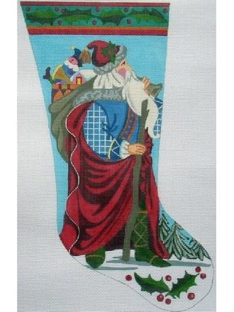 Peter Ashe PAX30 Santa w/Staff Stocking Small