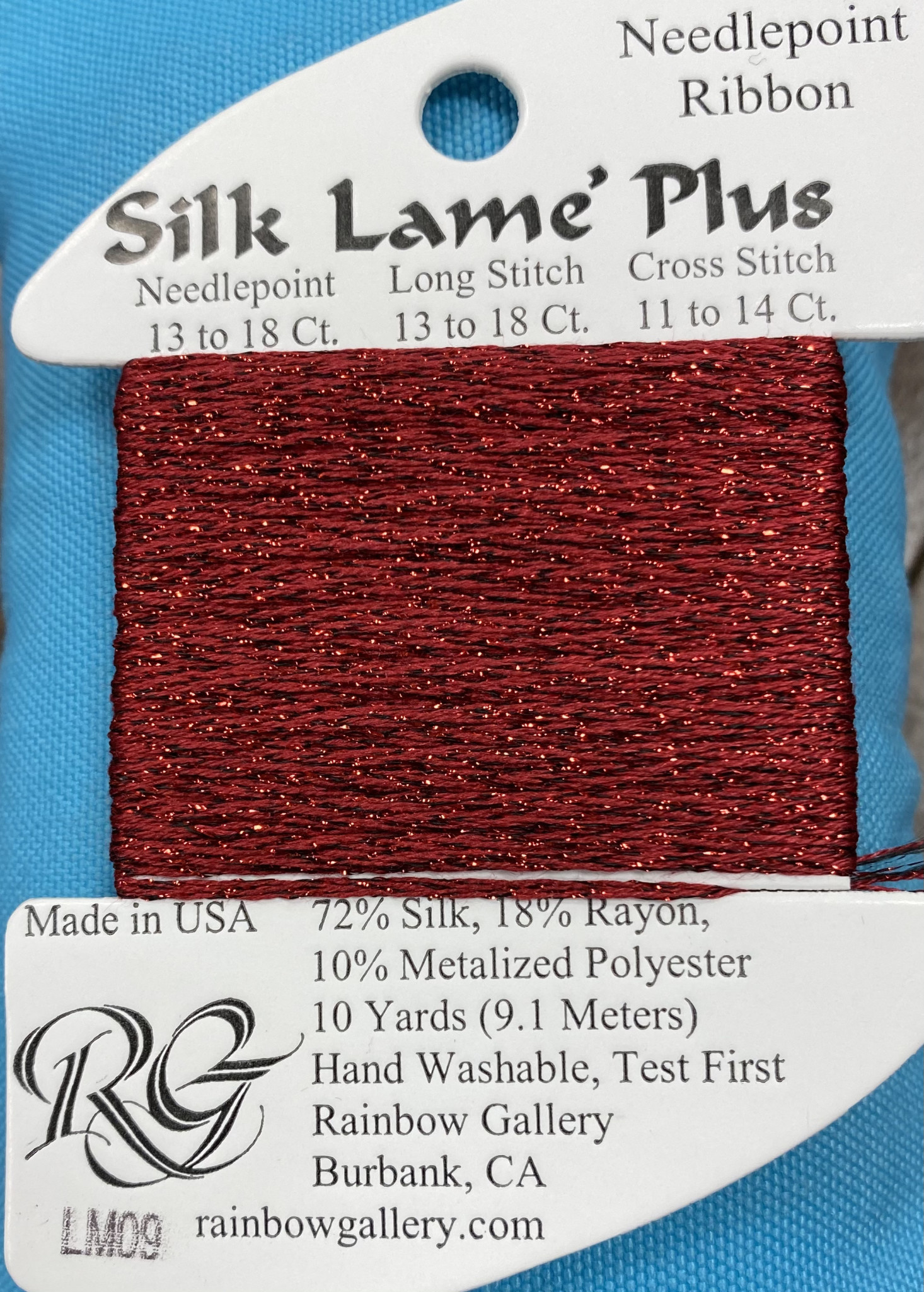 Silk Lame' Braid Plus Twisted Stitches Needlepoint, LLC