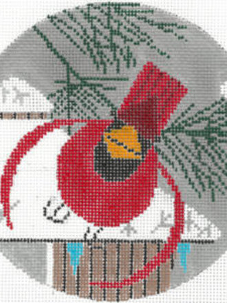 HCO446C Winter Cardinal Ornament