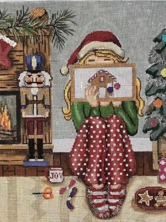Alice Peterson GEP356 Christmas Stitching Girl