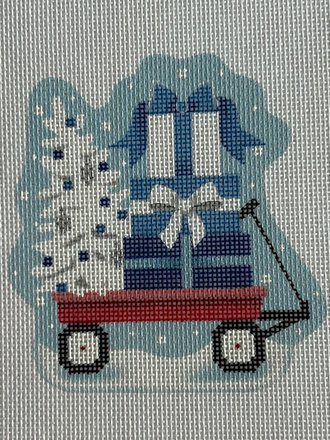 CHR05B Lil' Blue Hannukkah Wagon