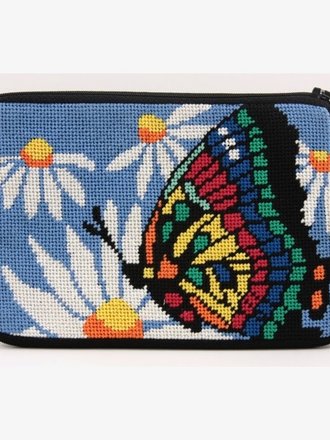 Alice Peterson SZ573 Butterfly & Daises Purse Kit