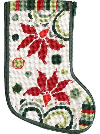 Alice Peterson SZ1001 Modern Poinsettia Mini-Stocking Kit