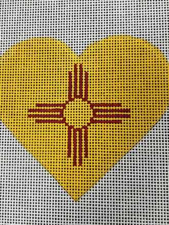 HT52 New Mexico Flag Heart