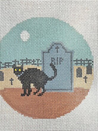 SS131 Cat in Graveyard w/Stitch Guide