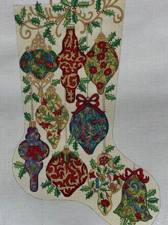 Alexa Designs CS7353 Ornament Stocking - 13ct