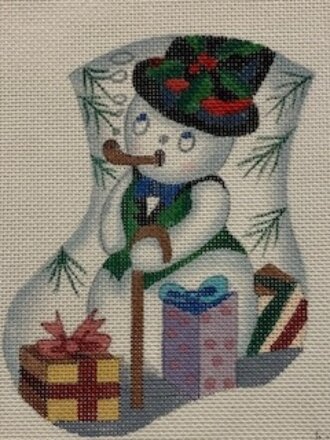 MX94 Snowman w/Packages Mini-Stockinng