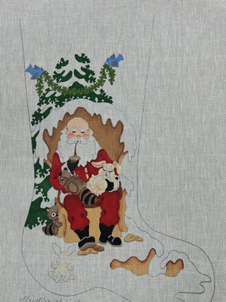 CS262 Santa w/Wild Life Stocking