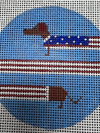 D2 Patriotic Dachshund