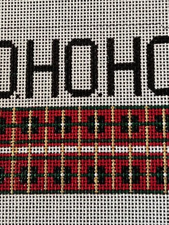 XO198I Gift Tag - HoHo Plaid