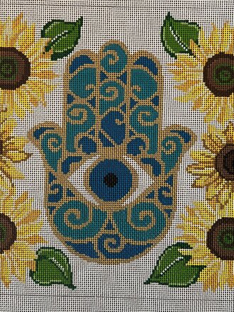 TB102 Hamsa and Sunflowers
