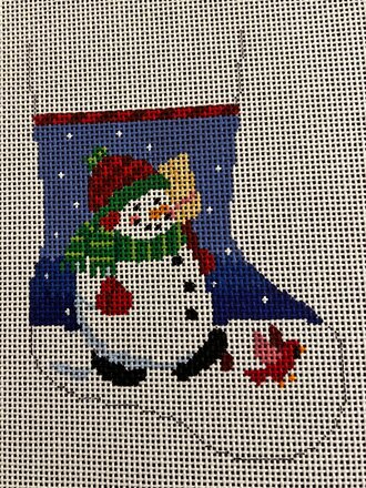 Susan Roberts 5450 Chubby Snowman Mini Stocking