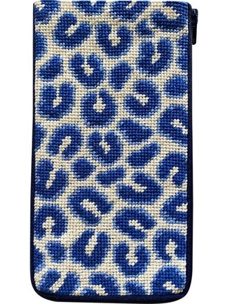 Alice Peterson SZ3014 Navy Leopard Eyeglass Case
