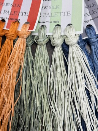 Silk Road Fibers Straw Silk Color Palette