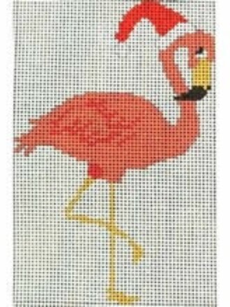Kristine Kingston 204B Flamingo with Santa Hat