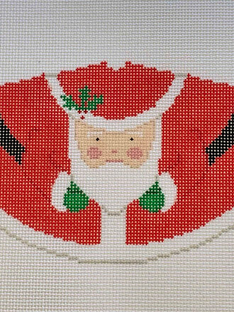 Blue Ridge Stitchery CL1 Santa  Cone Ornament