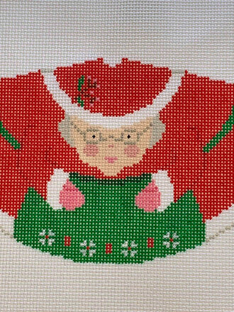 Blue Ridge Stitchery CL2 Mrs Claus Cone Ornament