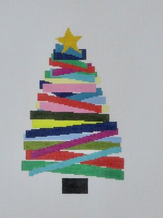 Cabell Stitchery, LLC CS018 Stackable 8.5" Tree Multicolored